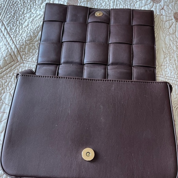 CALL IT SPRING Brown Braided Crossbody Bag - Picture 9 of 16